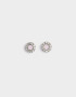 Aros Pasantes Con strass Aros Circulares Strass - Plateado
