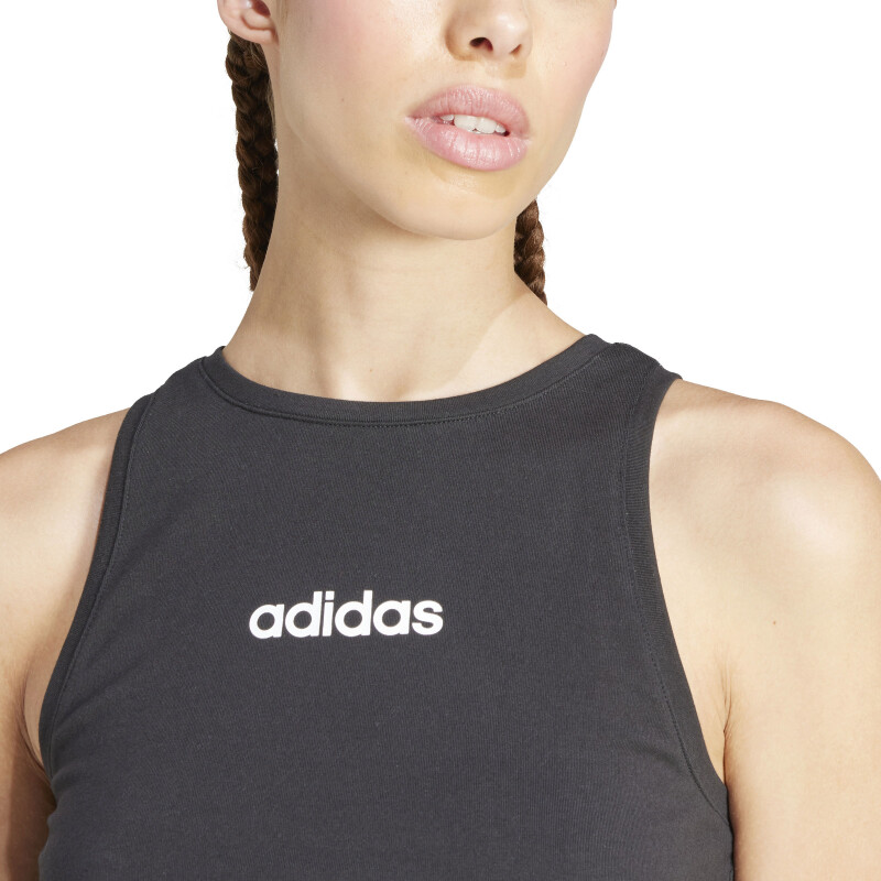 Musculosa de Mujer Adidas Essentials Linear Slim Negro