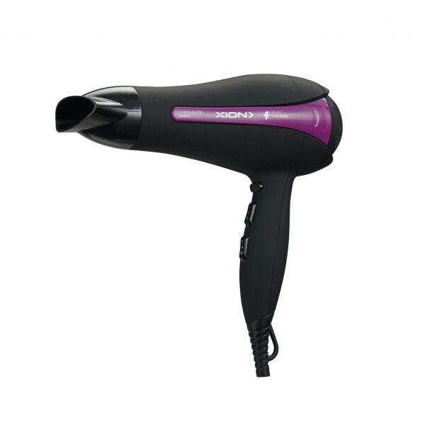 Secador Xion 2200w Bi-Volt Negro con Violeta Secador Xion 2200w Bi-Volt Negro con Violeta