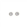 Caravanas Punto de Luz-Plata 925-Piedra Zirconia-CA3032 conpiedra