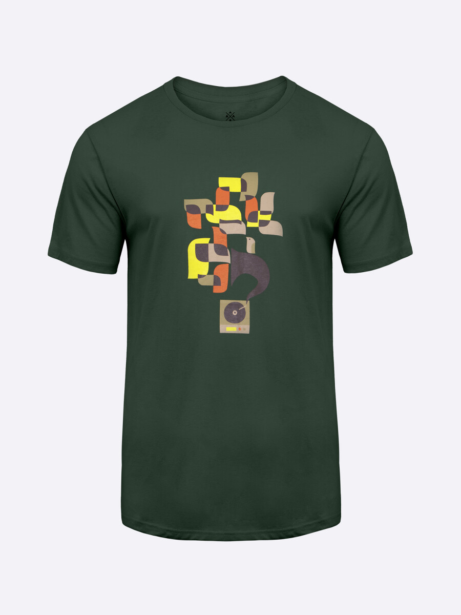 T-shirt estampa - verde 