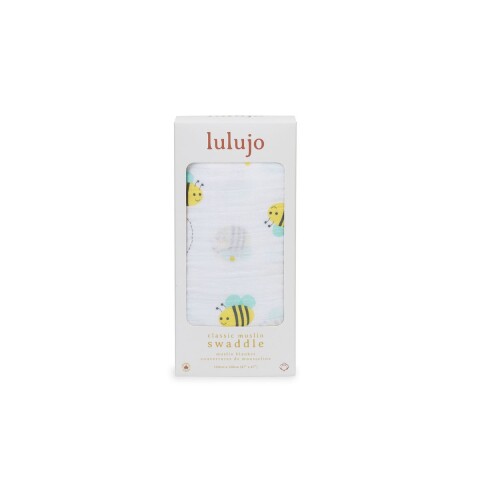 LJ42 Manta Muselina Lulujo 100x100 Bumbling Bee Lulujo