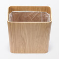 Papelera Oslo de madera con soporte de metal Papelera Oslo de madera con soporte de metal