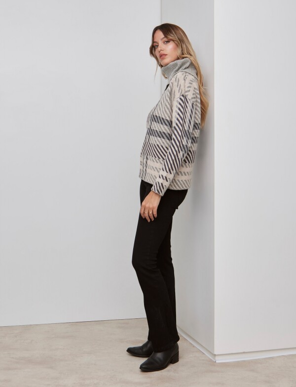 Polera Cuadrille GRIS/MULTI