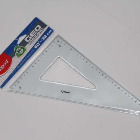 ESCUADRA MAPED ACRILICA 32 CM 60 GRADOS ESCUADRA MAPED ACRILICA 32 CM 60 GRADOS