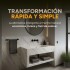 Placa PVC Símil Mármol 2,44 x 1,22 m Diseño Blanco Veteado