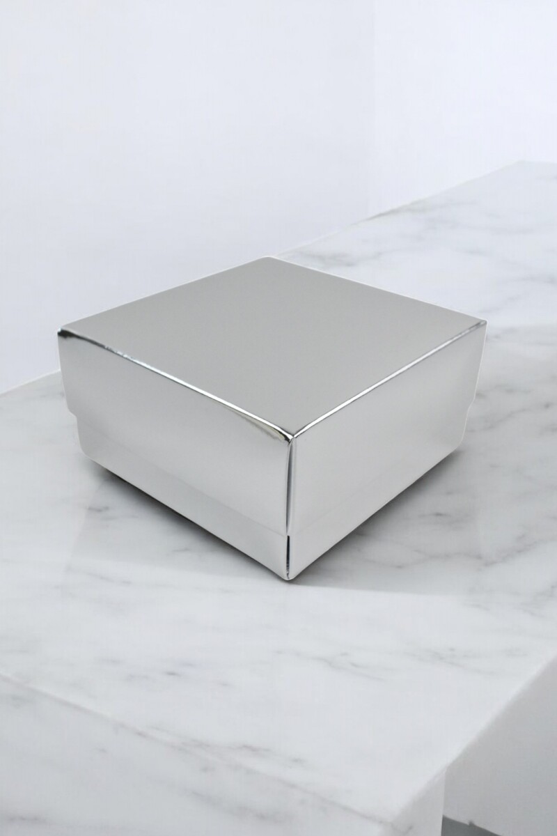 Caja Cuadrada 12x12x6 cm - PLATA 