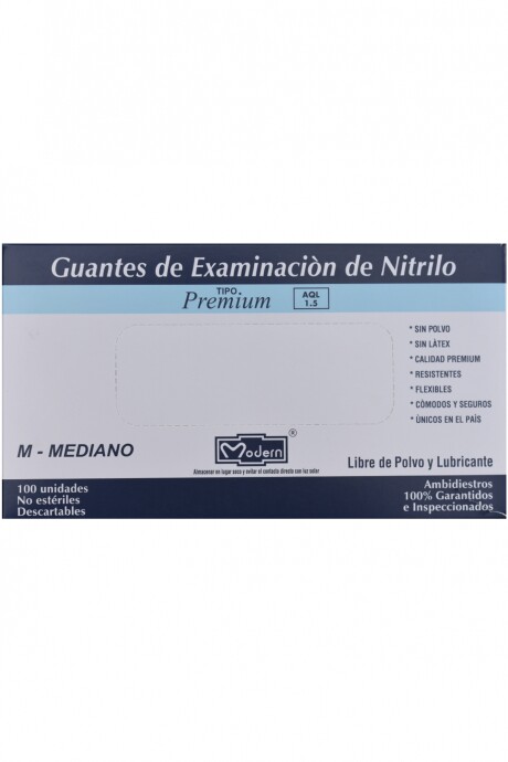 Guantes de nitrilo Modern caja x 100 unidades Azul