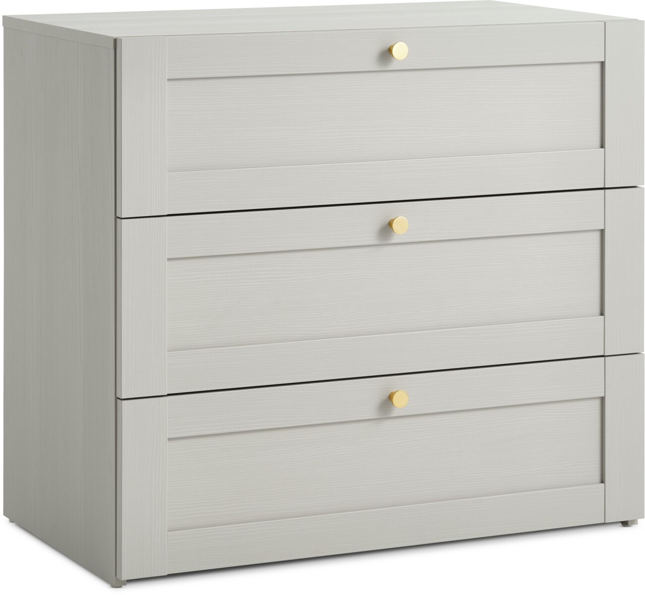 Cómoda FRAMLEV 3 cajones gris 