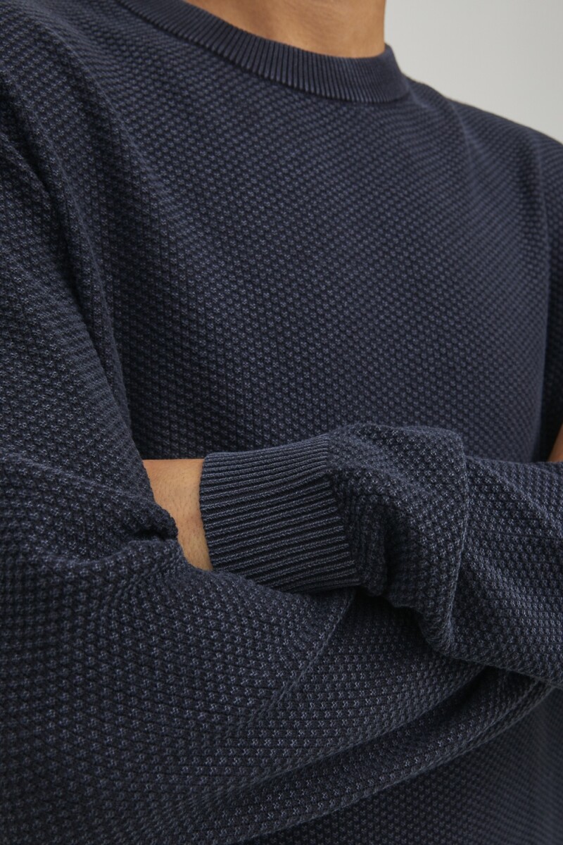 Sweater George Tejido Básico Navy Blazer