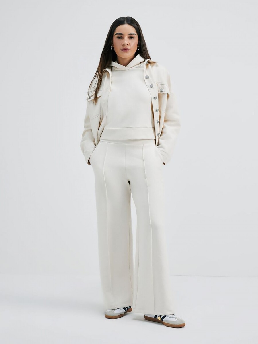 PANTALÓN BÁSICO CON BOLSILLO - BEIGE 