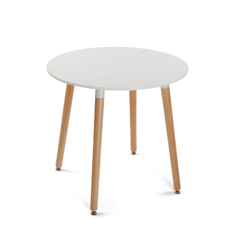 MESA DE COMEDOR EAMES REDONDA 80CM Mesa Eames Blanca Redonda Madera Ø80cm