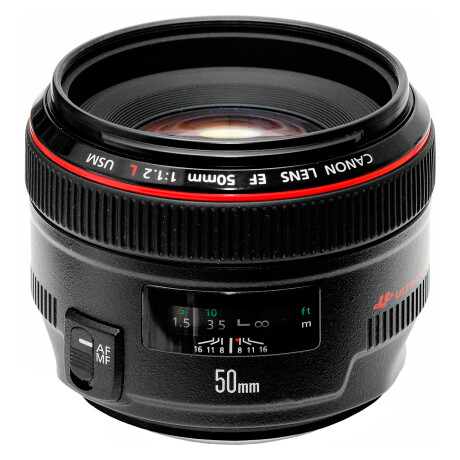 Lente Canon EF 50mm F/1.2L USM Aumento Máximo 0,15x 001