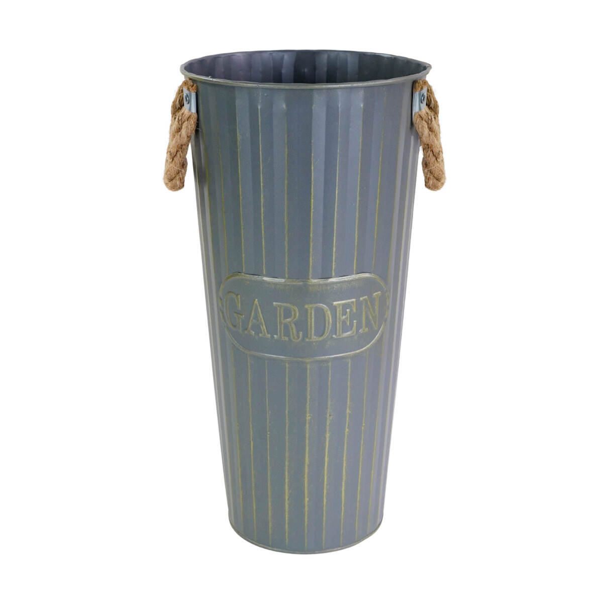 Maceta de metal con asas Garden grande 