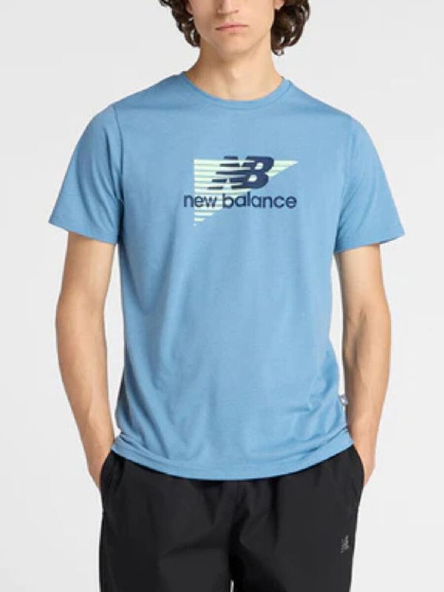 Remera New Balance MT53003 - Celeste 