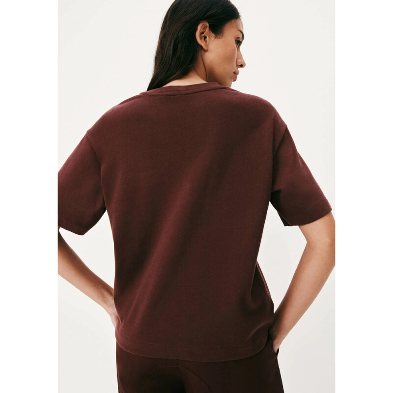 CAMISETA MM FEM VERMELHO ESCURO