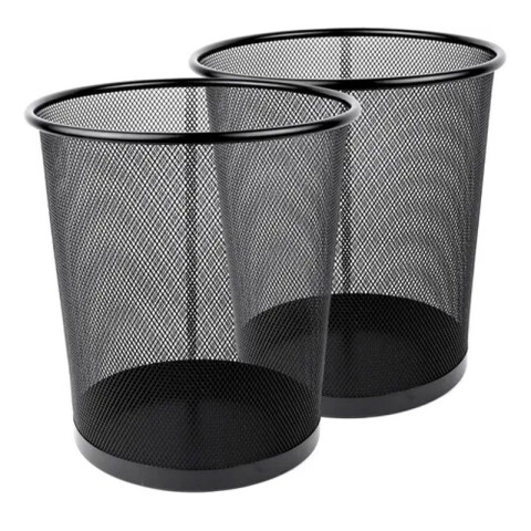 Papelera calada negra grande (OW653) Papelera Calada Negra Grande (ow653)