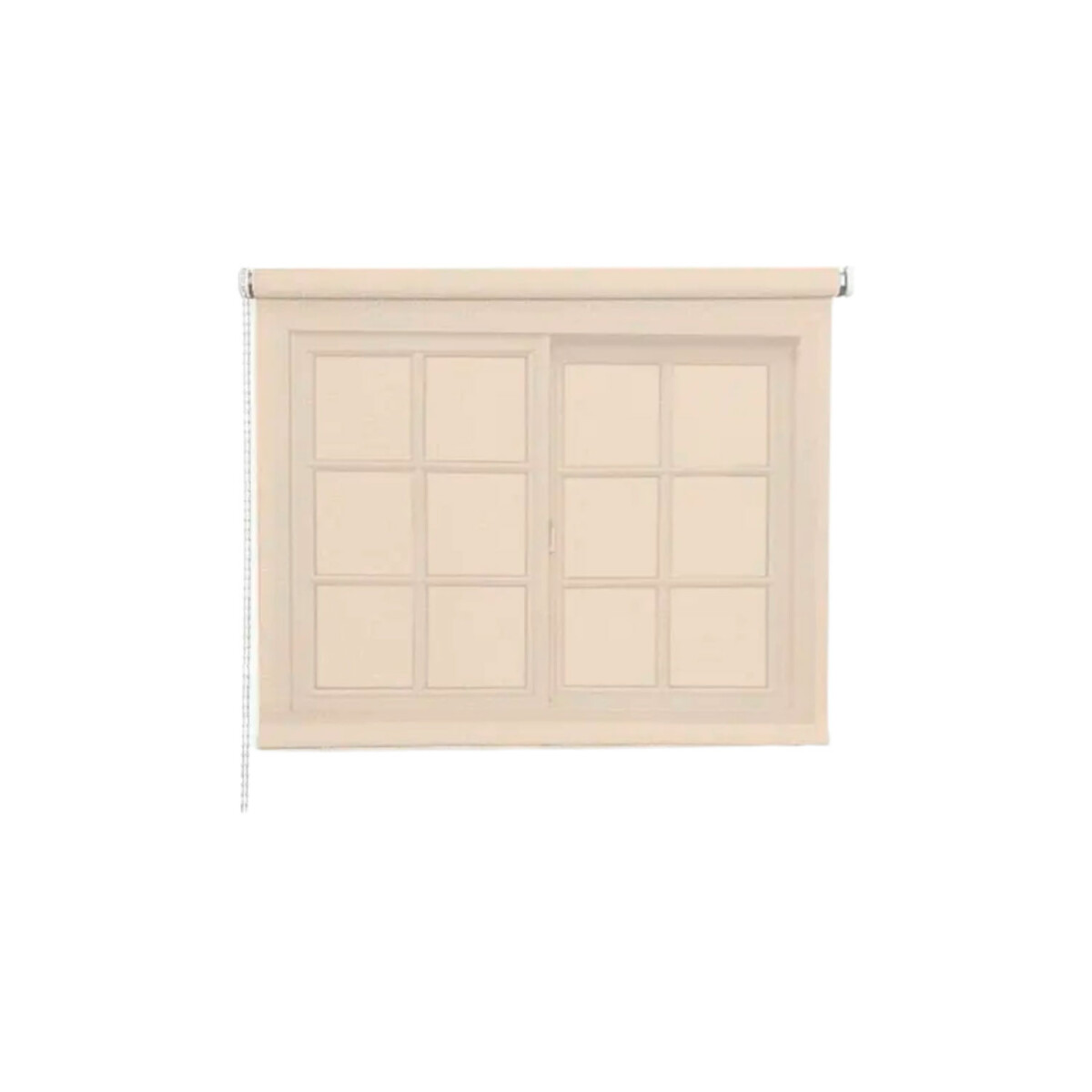 Cortina Roller Rústica Lumax Colores 1.0 X 2.0 M Calidad - Beige 