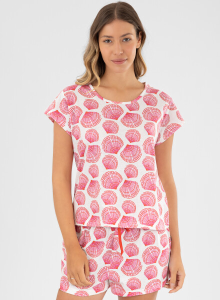 Pijama shell short Rosado