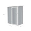 Galpón prefabricado Reforzado 1 Puerta JOY A Aluminio