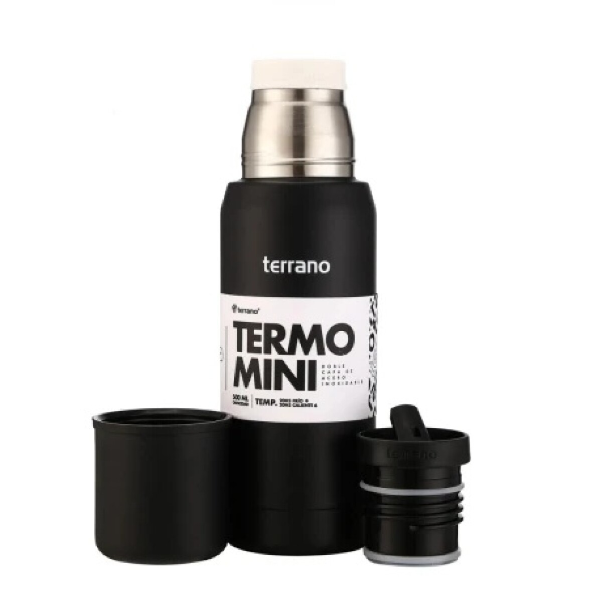 Termo Terrano Mini Premium 550ML - NEGRO 