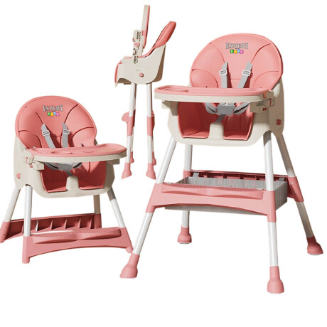Silla De Comer Para Bebé Multiuso 2en1 Sillita Niños Rosado