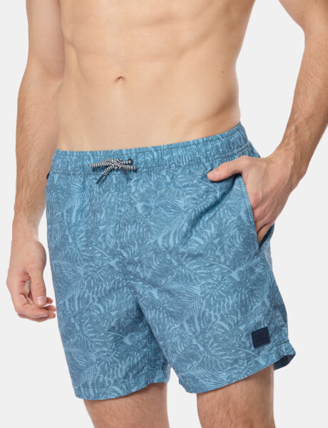 SHORT DE BAÑO ESTAMPADO Verde