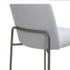 SILLA PATA DE HIERRO LACA CHOCOLATE LEVE - TELA BEIGE CLARA SILLA PATA DE HIERRO LACA CHOCOLATE LEVE - TELA BEIGE CLARA