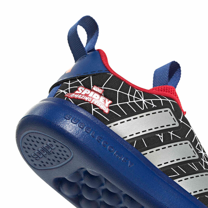 Championes de Niños Adidas Marvel Spider Man Bubble Comic Infantil Negro - Azul