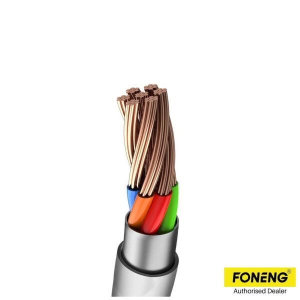Cable De Carga Usb Foneng X66 Tipo C De 3 A 1 Metro CABLE FONENG XS01 USB/C 1MT 3A