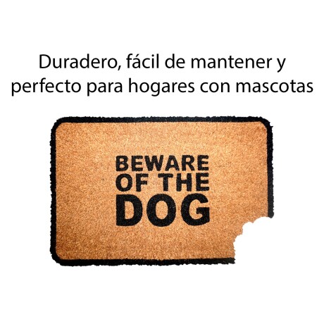 Alfombra Puerta Entrada Felpudo Coco Goma 40X60 Beware Of The Dog