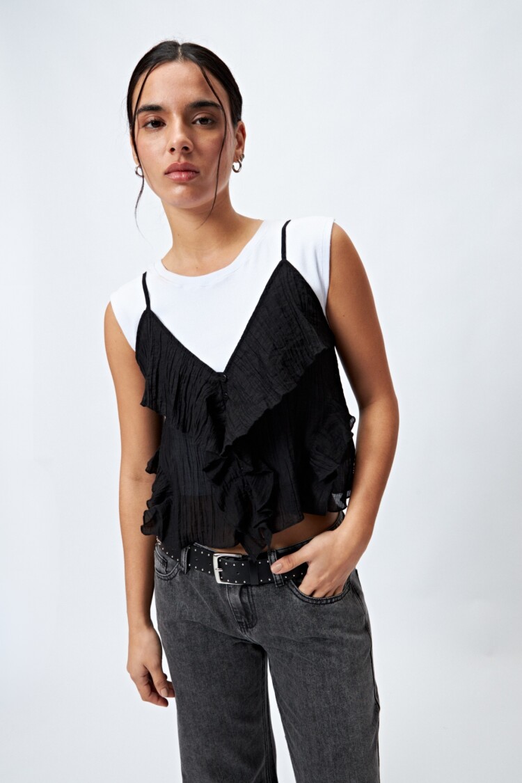 TOP RADIANTE Negro