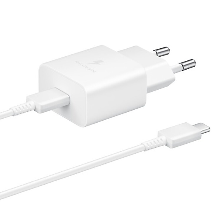 Cargador Carga Rápida 15W cable Tipo-C Blanco
