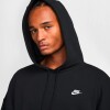 Abrigo Nike Club Fleece Hoodie de Hombre Negro
