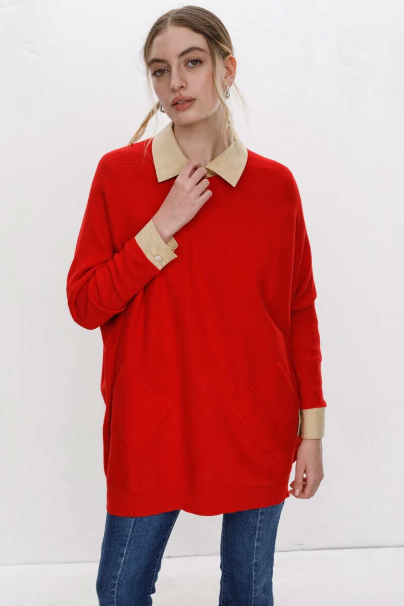 Sweater Narcizo Rojo