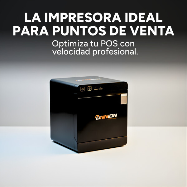 Impresora Térmica Unnion Facturacion Usb + Lan Papel 80mm Color Negro