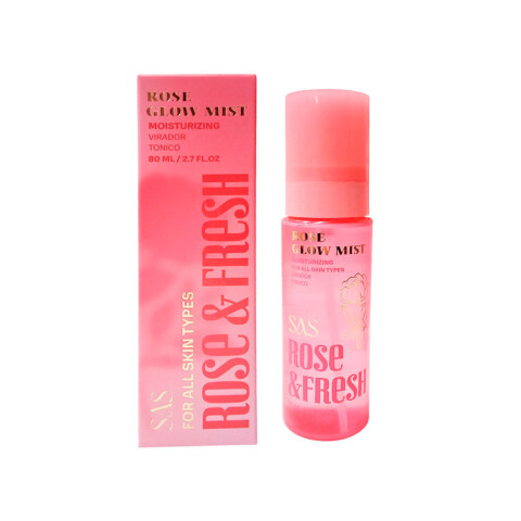 SAS Tónico facial hidratante bruma de brillo rosa Sas Tónico Facial Hidratante Bruma De Brillo Rosa