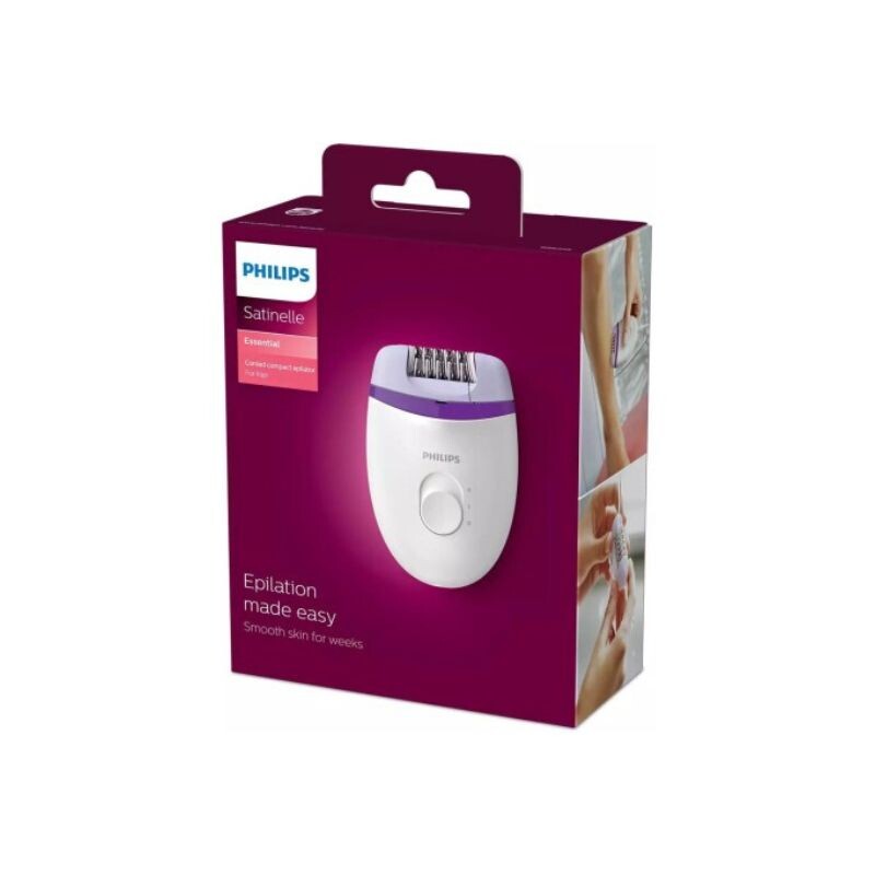 DEPILADORA ELÉCTRICA PHILIPS SATINELLE ESSENTIAL BRE225/00 Blanco
