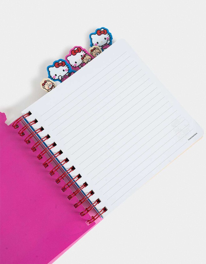 Anotadores Cuadernos y Memos Cuaderno Cuadrado Hello Kitty Kawaii - Combinacion Multicolor