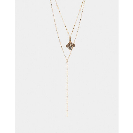 Collar Largo Multi Dijes Dorado