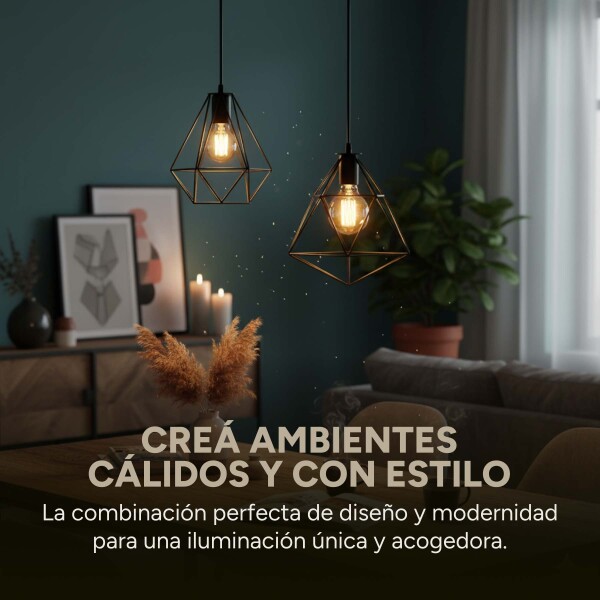 Lampara Vintage Porta Artefacto Colgante Retro Porta Pack X2 Lampara Vintage Porta Artefacto Colgante Retro Porta Pack X2