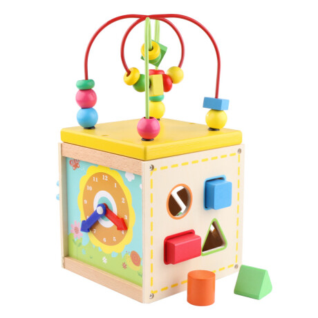 Juego Infantil Cubo Didáctico en Madera 001