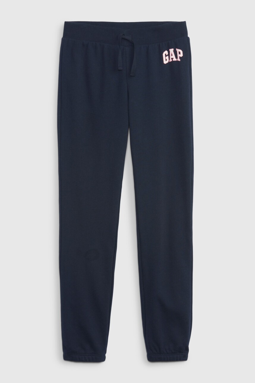 Pantalón Deportivo Sin Felpa Logo Gap Niña Elysian Blue