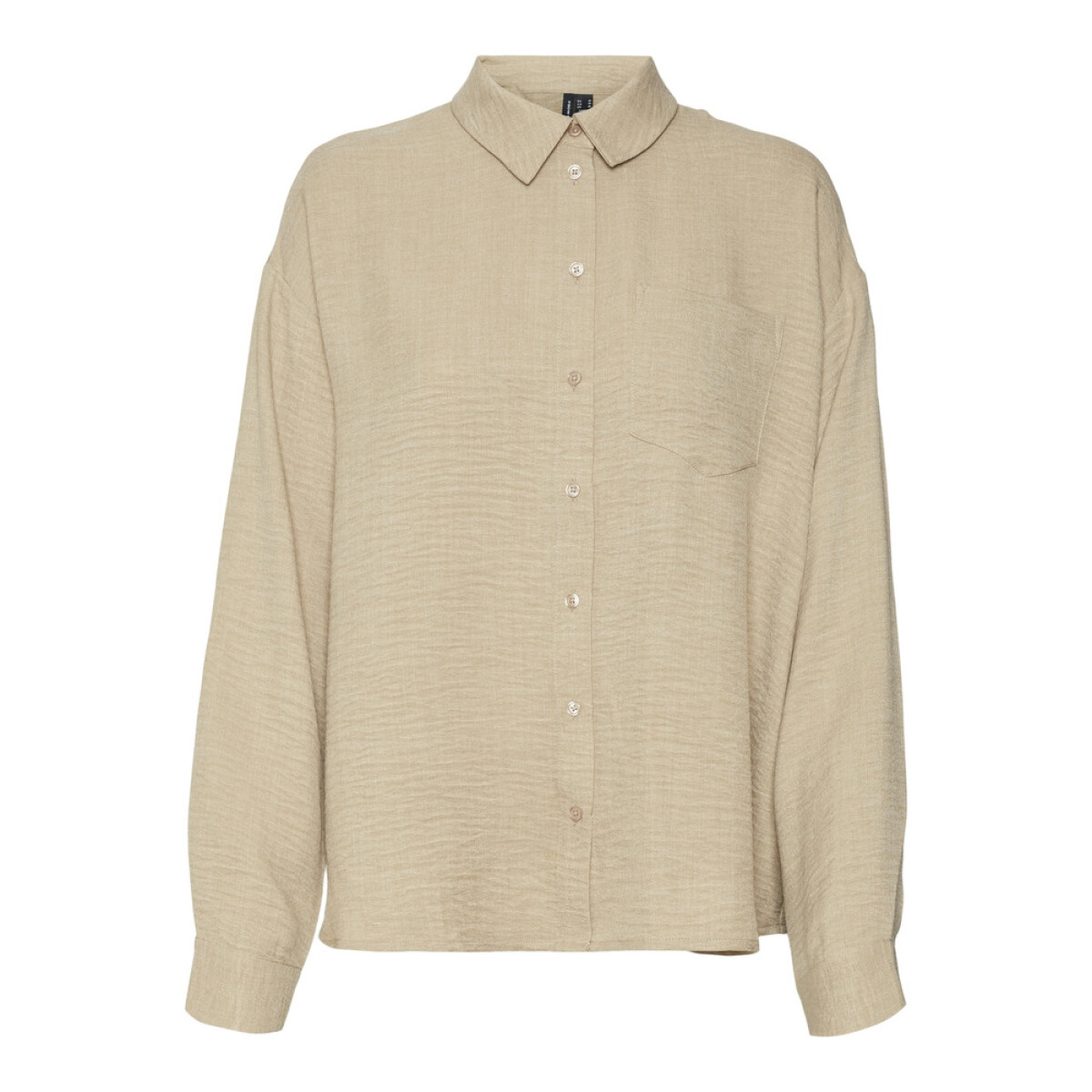 VMMELONEY LS SHIRT WVN GA - Silver Mink 