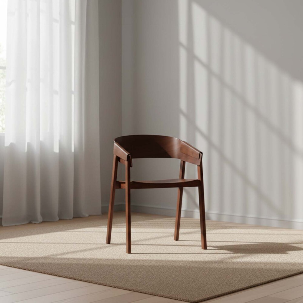 SILLA DE COMEDOR MADERA MARRON FREDERIK