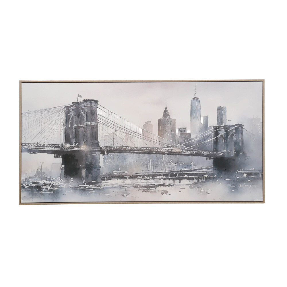CUADRO BRIDGE, 120X60, CELESTE PAPEL E1P253470