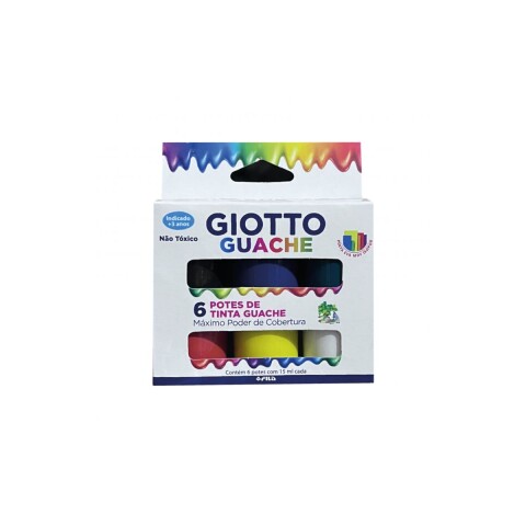 Témpera en pote x 6 colores de 15 ml Guache Témpera en pote x 6 colores de 15 ml Guache