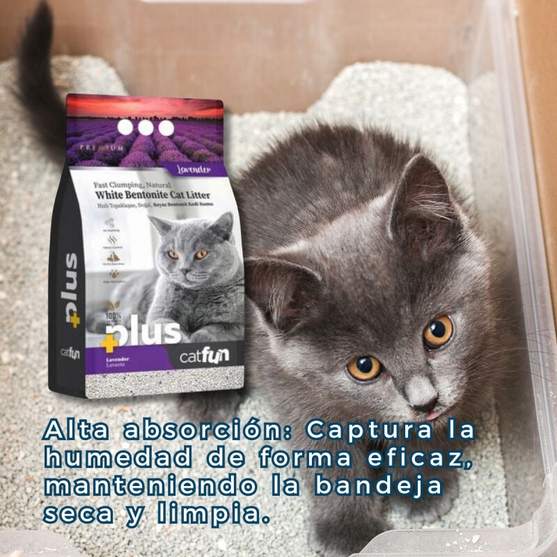 ARENA AGLOMERANTE CAT FUN LAVANDA 4 KGS ARENA AGLOMERANTE CAT FUN LAVANDA 4 KGS
