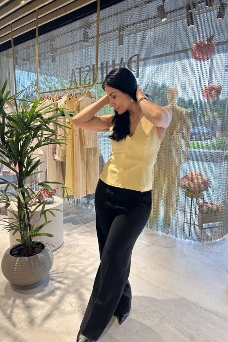 Musculosa Myla Amarillo manteca