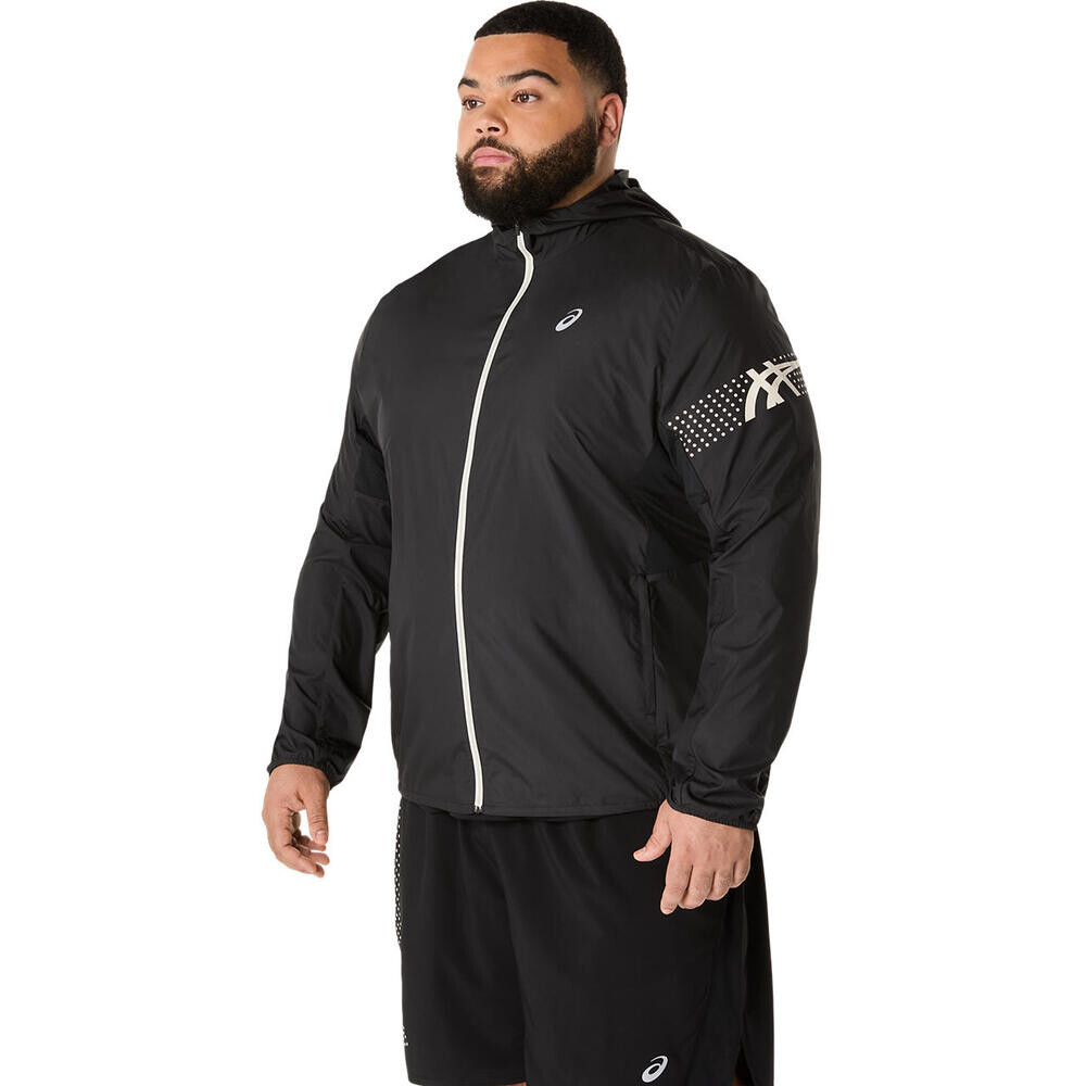 Casaca Running Asics Icon Jacket Hombre Performance Black